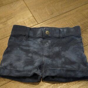 Girls Blue Pull On Cuffed Shorts Size 4-5